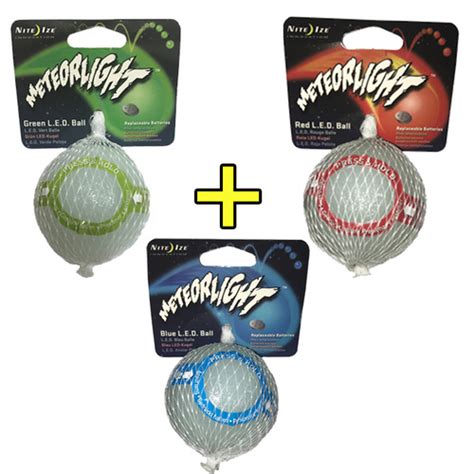 LED Lacrosse Ball 3 colors set