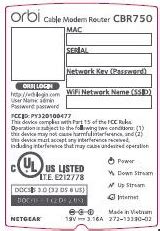 Netgear CBR750 Nighthawk Cable Modem manual » ItsManual