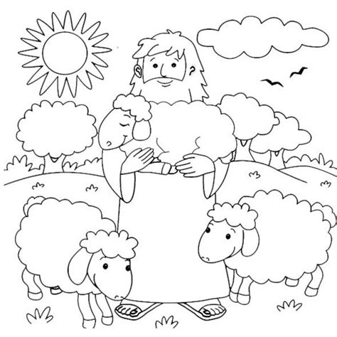 The good shepherd coloring page | Çizimler, Resim, Karneler