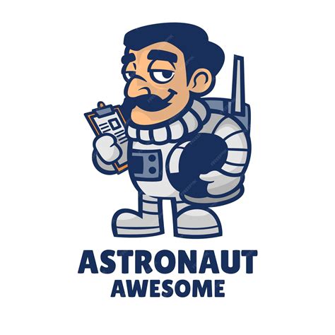 Premium Vector | Astronaut logo