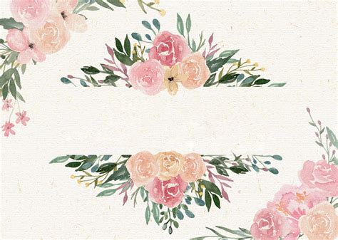 Dusty Blooms Floral Design Elements (PNG)