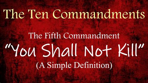 Fifth Commandment