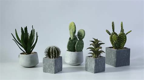 Artificial Large Cactus Home Decor Indoor Plants Plastic Cacti Plants Artificial Cactus For ...