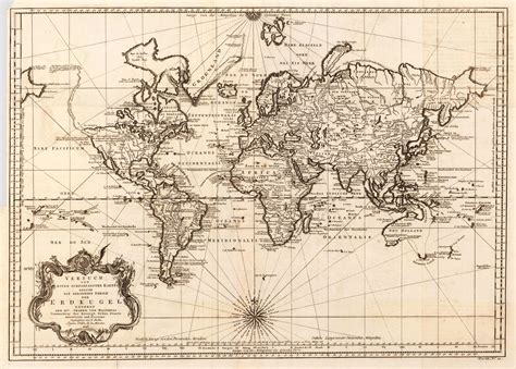 World map (1748) - Vivid Maps