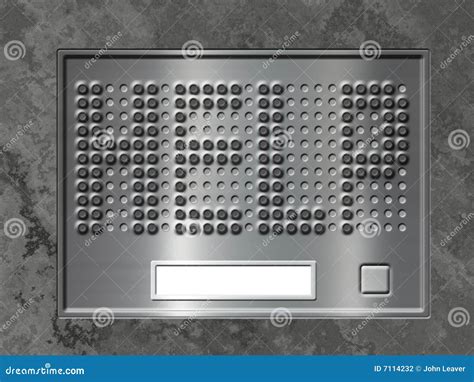 Door entry system stock illustration. Illustration of talk - 7114232