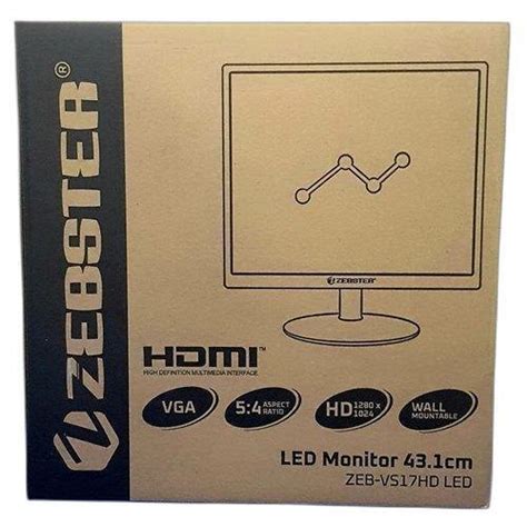 ZEBRONICS ZEBSTER 17 INCH LED MONITOR at Rs 3000 | Zebronics LED Monitor in Ahmedabad | ID ...