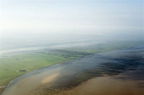 Aerial View from the Schleswig-Holstein Wadden Sea National Park Stock ...