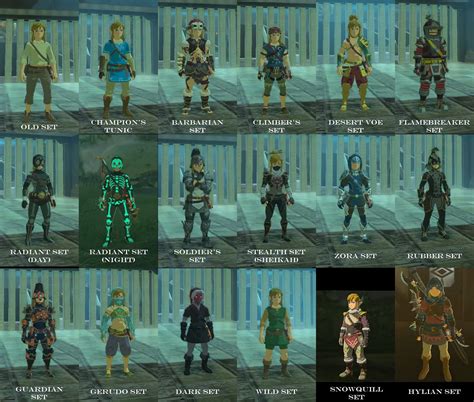 Botw all dlc armor