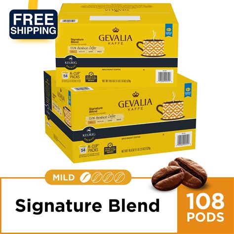 (2 Pack) Gevalia Signature Blend K-cups Coffee Pods, 54 ct Box ...