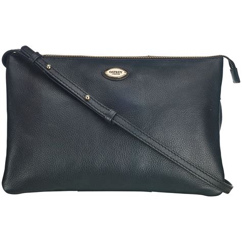 Osprey Black Leather Shoulder Bag | IUCN Water