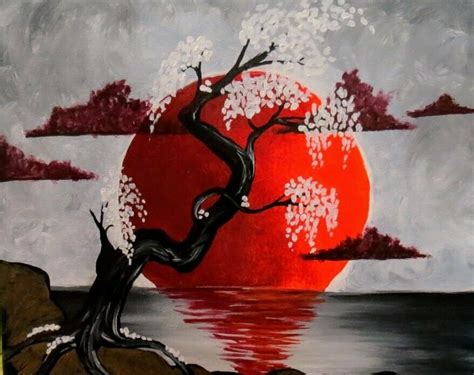 My Tree by the Blood Red Moon | Original Art Painting