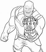 Thanos And Infinity Gauntlet coloring Page  Download Print Or Color sketch template
