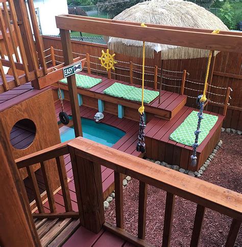 Owner Builds Epic Three-Story Playhouse for His Dogs