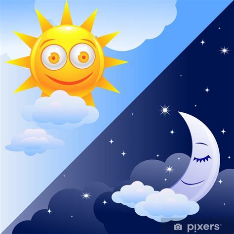 Poster Day and night - PIXERS.US