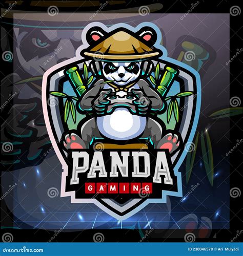 Panda Gaming Logo Vector Illustration | CartoonDealer.com #199661178