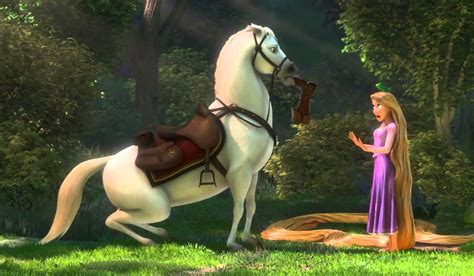 Rapunzel n Flynn meet Maximus scene from Tangled HD - YouTube