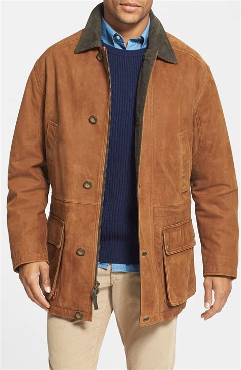 Golden Bear Nubuck Leather Barn Coat | Nordstrom