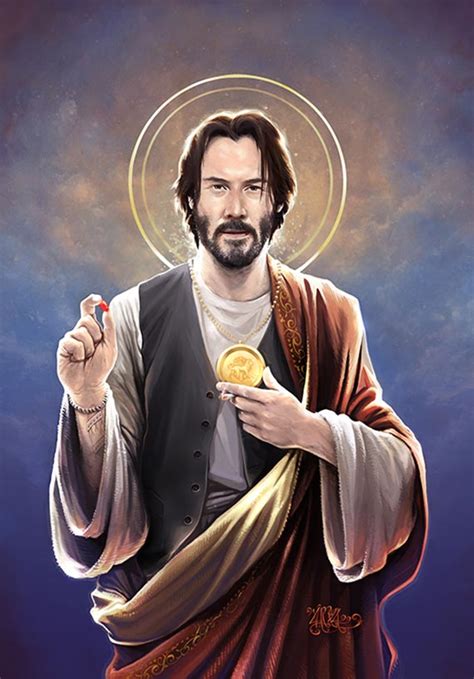 Saint Keanu of Reeves - The Art of Vincent Carrozza