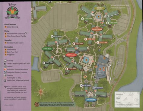 Disney's All-Star Movies Resort Map