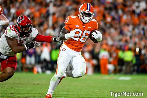 Clemson Football Photo of Phil Mafah and NC State - TigerNet