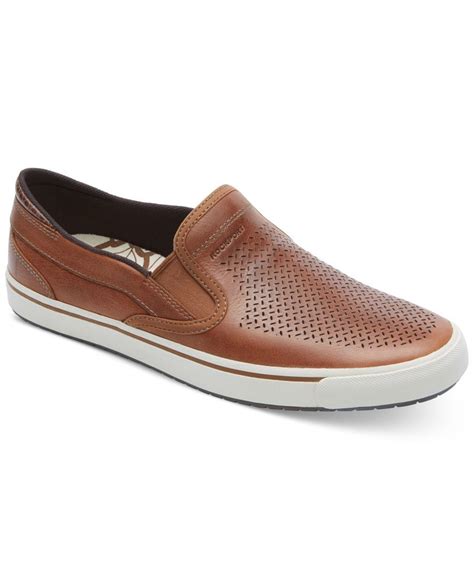 Rockport Men's Path To Greatness Slip-On Sneakers - Shoes - Men - Macy's | Ecco shoes mens ...