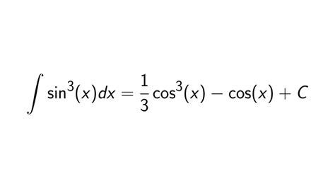 What is the integral of sin^3(x)? - Epsilonify