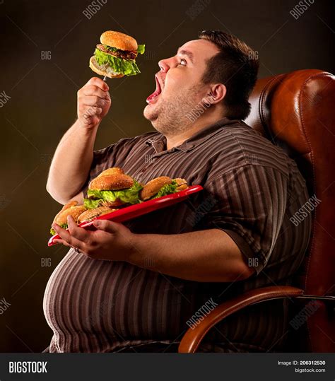 Diet Failure Fat Man Image & Photo (Free Trial) | Bigstock