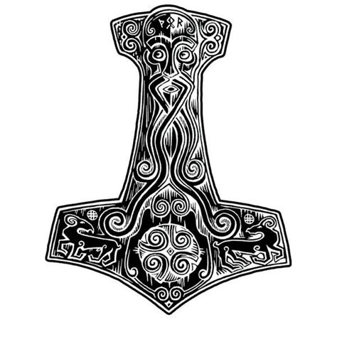 Mjölnir | Mjolnir tattoo, Celtic tattoos, Viking tattoos