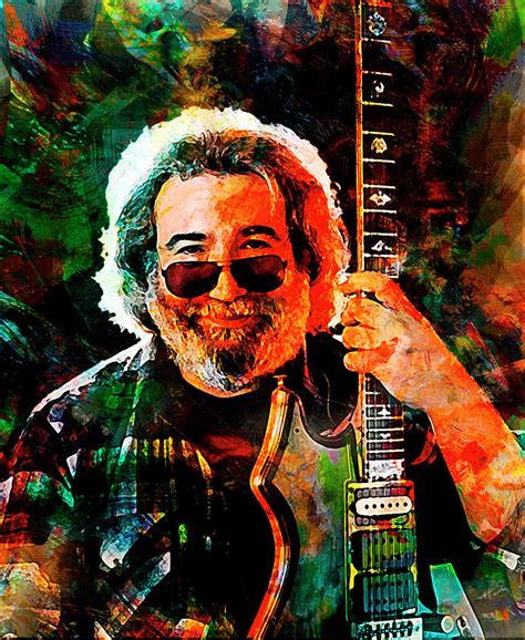 Jerry Garcia Digital Art by Julia Kaestner