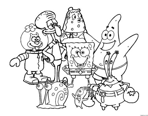 Spongebob Squarepants House Coloring Pages