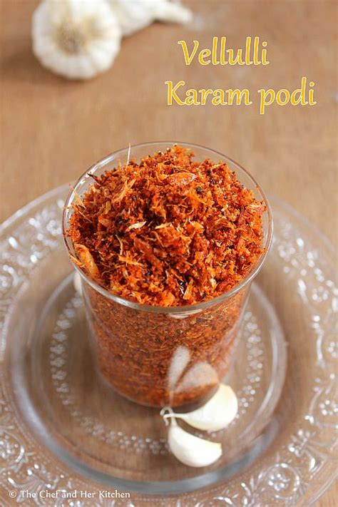 THE CHEF and HER KITCHEN: Garlic Podi | Poondu Podi | Podi Varieties for Rice