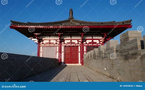 City Wall of Xi an stock photo. Image of xian, skies - 10929642