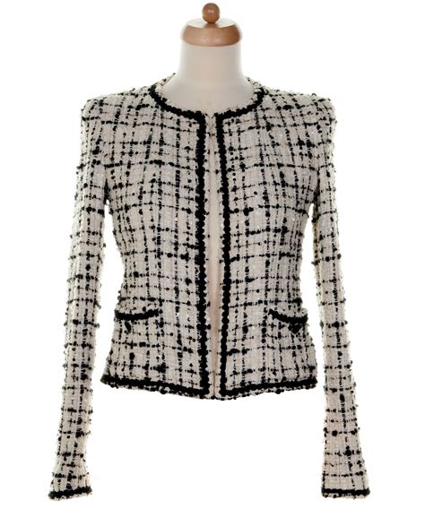 Chanel Black & White Fantasty Tweed Jacket 03C - Chanel | ArtListings