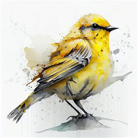 Premium Photo | Bird watercolor drawing paint