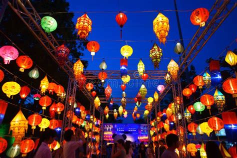 Chiang Mai Lanterns Festival Stock Image - Image of chiang, hanging: 70279881