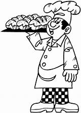 Baker Boulanger Coloriage Imprimer Briens Template Coloring  sketch template
