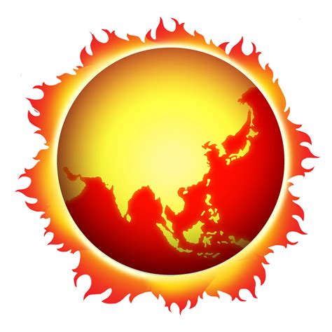 Global warming symbol icon clipart | Clipart Nepal