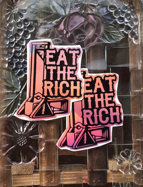 Eat The Rich Sticker | Etsy