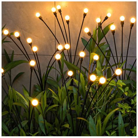 Adofi Solar Garden Lights,Starburst Swaying Lights - Solar Firefly Lights Outdoor Waterproof ...