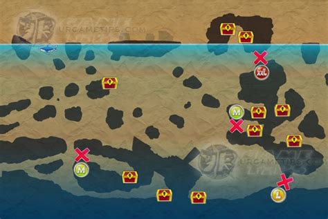 Hungry Shark World: Arctic Ocean Map - Daily Chest Locations - UrGameTips