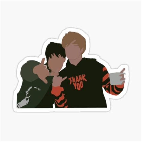 "Sam and Colby Thank You" Sticker for Sale by ClaudiuhhG-9 | Redbubble