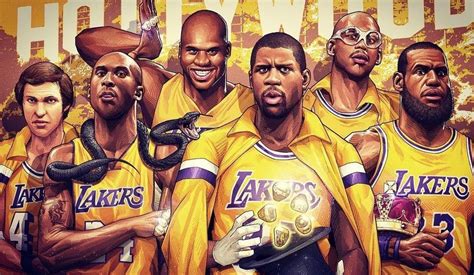 Just look at all these legends wearing the purple and gold : r/lakers