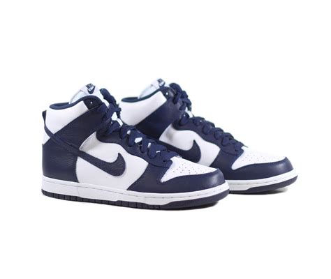 NIKE Dunk Retro QS 'VillaNova' - White/Midnight Navy | Nike dunks, Nike ...