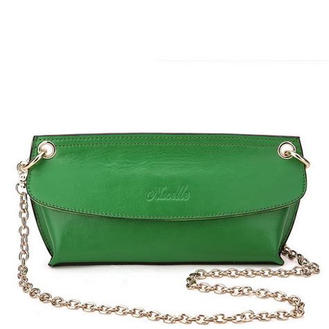 The green leather dual-use handbags | Shoulder Bags www.thdr… | Flickr