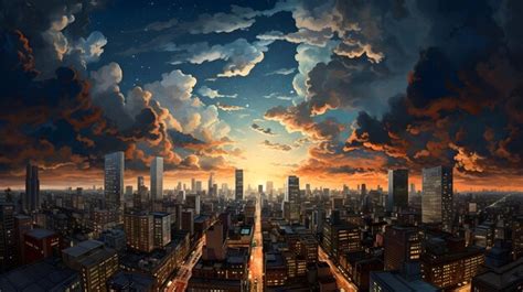 Premium AI Image | City wallpaper background design, Cityscape, Generative AI, town, village ...