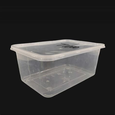 1000ml Rectangular Disposable Plastic Container with Lids - SLV10 ...