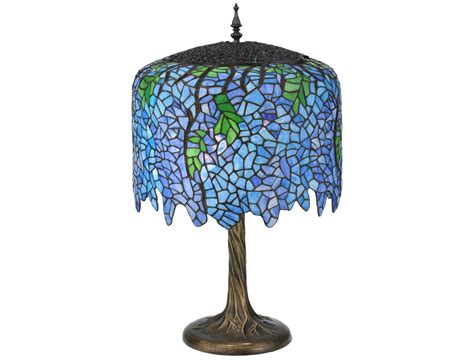 Meyda Tiffany Wisteria Multi-Color Buffet Lamp | MY118689