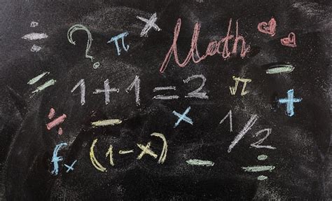 Premium Photo | Math equations and symbols isolated on blackboard ...