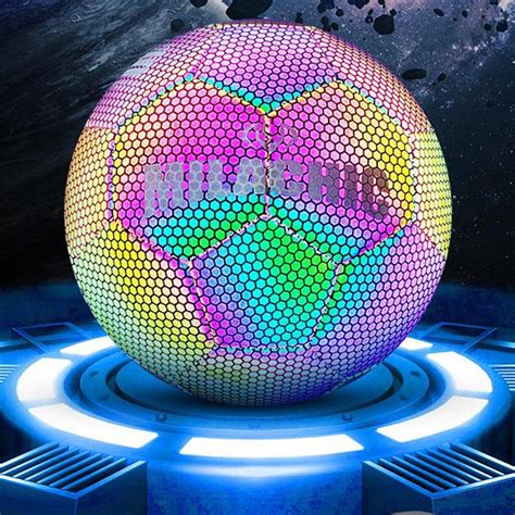 Buy Mgichoom Reflective Football, Holographic Glowing Soccer Ball Size ...