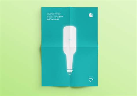 Data Driven Minimalist Recycling Poster Examples - Venngage Poster Examples